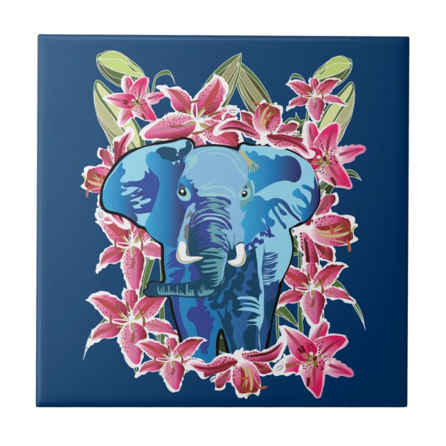 Elefante e lírio (Frente)