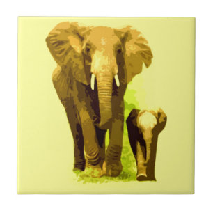 Elefante & elefante do bebê