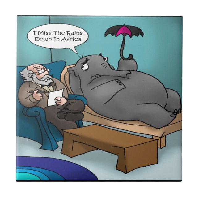 Elefante Engraçado em Terapia (Frente)