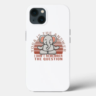 Elefante engraçado fazendo yoga. design de ioga en