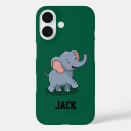 Elefante Fofo Carregando Presente