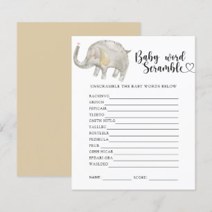 Elefante - Jogo de Desembaralhar Palavras para Beb