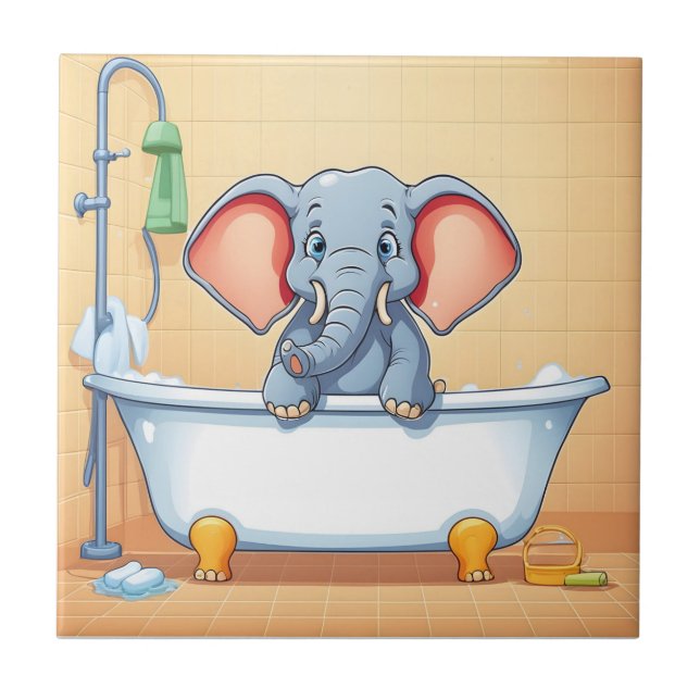 Elefante no banho (Frente)