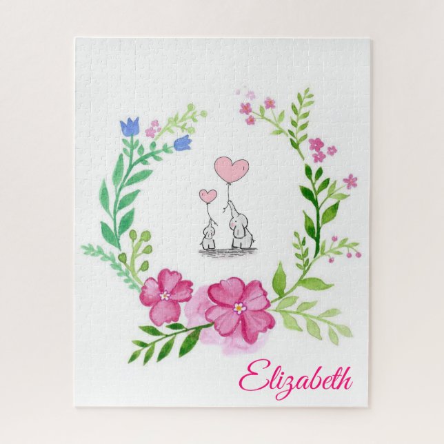 Elefante quebra-cabeça (Vertical)