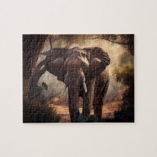 Elefante - Quebra-cabeça de serra - Selva