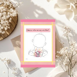 Elefante Rosa Doce - Jogo Quem Será Que o Bebê Vai