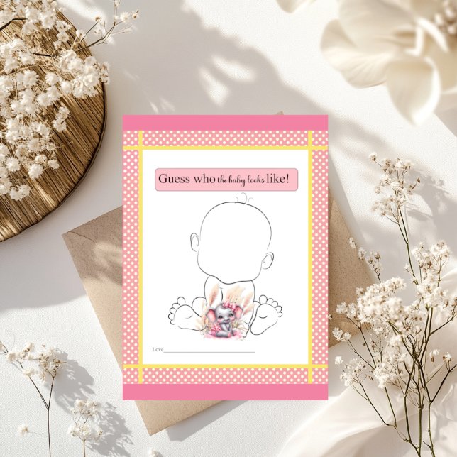 Elefante Rosa Doce - Jogo Quem Será Que o Bebê Vai (Criador carregado)