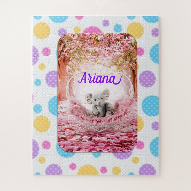 Elefante Rosa quebra-cabeça (Vertical)