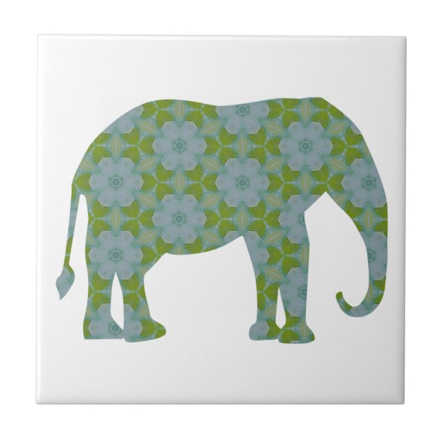 Elefante selvagem floral (Frente)