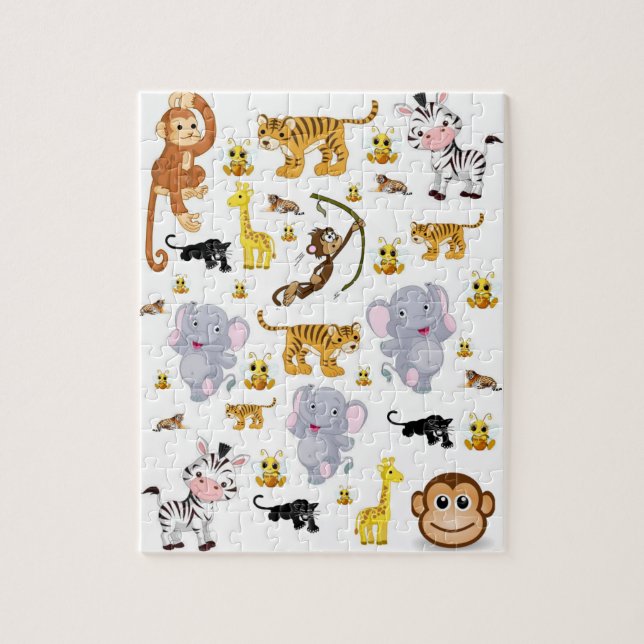 Elefantes Animal Jigsee Quebra-cabeça (Vertical)