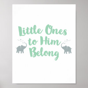 Elefantes Christian Nursery Poster   Casa