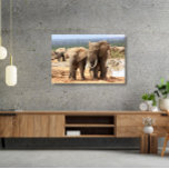 Elefantes colocados lado a lado com a Canvas molda<br><div class="desc">A fotografia africana da vida selvagem do Pathblazer Studios sobre este produto é um lembrete perfeito para quem quer que tenha feito uma visita à África para ver a vida selvagem africana e todas as suas maravilhas. Temos uma variedade de fotos originais e designs feitos por medida para você, então,...</div>