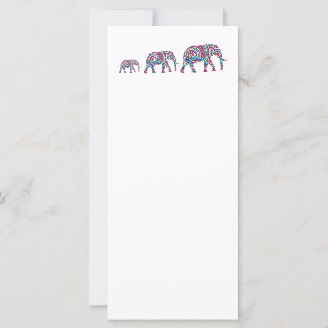 Elefantes coloridos (Frente)