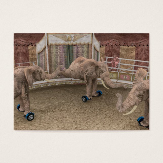 Elefantes de Circo Engraçados (Frente)