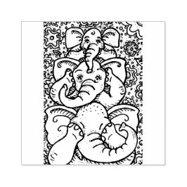 ELEFANTES NÃO VEEM CARIMBO DE BORRACHA DE MAU