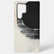 Elegância Abstrata: Fusão em Encaustic de Preto e