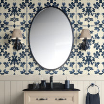 Elegância Botânica - Marinho e Marfim - Tradiciona