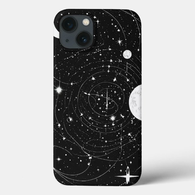 Elegância Celestial: Chand Tare Black Shimmer Enss (Verso)