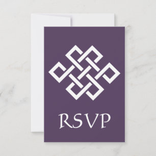 Elegância Chinesa em Placa RSVP Roxa
