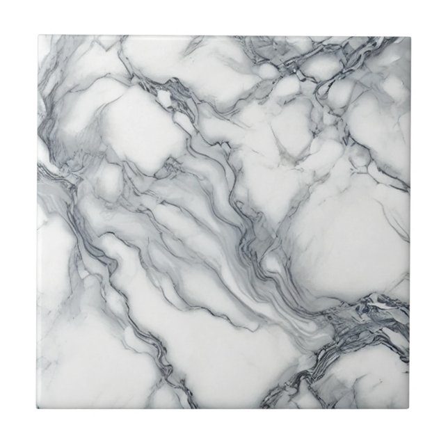Elegância Cinza Chic e Branco com Aparência de Már (Frente)