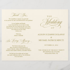 Elegância Clássica do Programa de Cerimônia de Cas