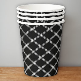 Elegância de Deco de Arte Negra e Branca