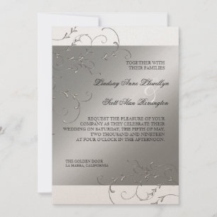 Elegância de Gravata Negra, Convites de Casamento