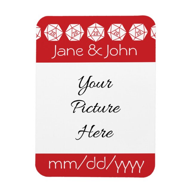Elegância de Mesa em Ímã de Save-the-Date Cereja (Vertical)