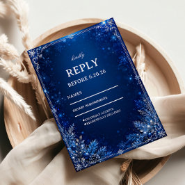 Elegância de Resposta de Inverno Azul Meia-Noite