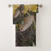 Elegância do conjunto das toalhas de outono