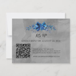 Elegância em Bloom: RSVP de Código QR