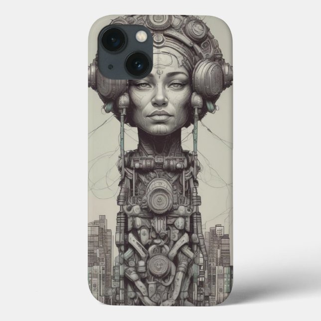 Elegância em cada curva: capas de iphone moderna (Verso)