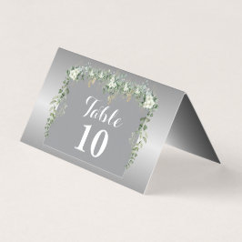 Elegância em cartão azul e prateado dobrado