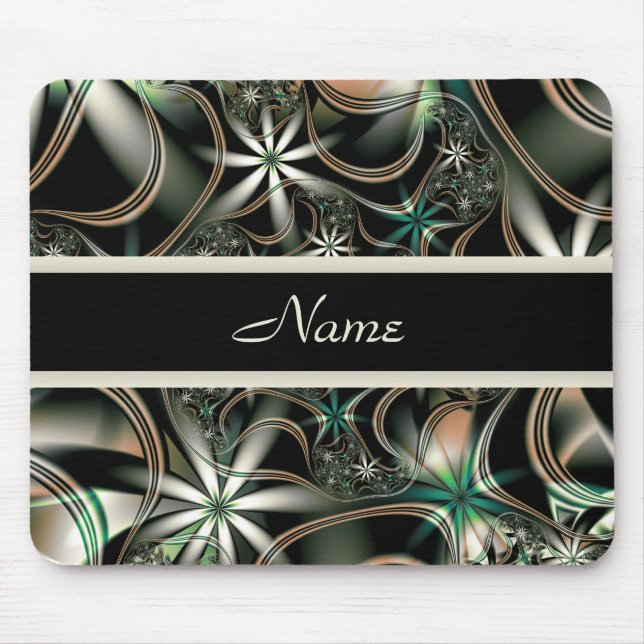 Elegância em Mousepad personalizado flor (Frente)