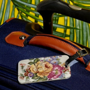 Elegância: Etiquetas de Bagagem Floral Inspiradas 