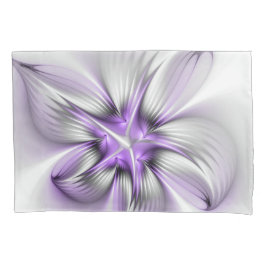 Elegância Floral Arte Fractal Abstrata Moderna Vio