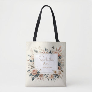Elegância Floral: Bolsa do Casamento Essencial