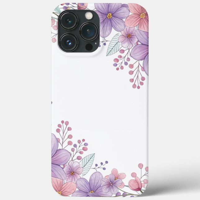 Elegância Floral para o seu telefone (Verso)