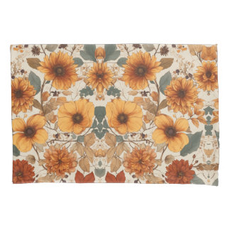 Elegância florescente: Design Floral Pillowcase