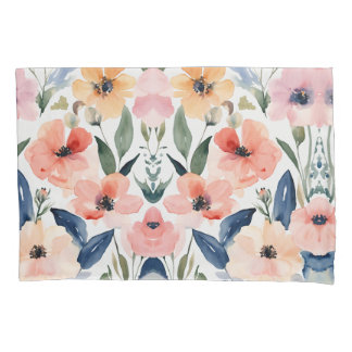 Elegância florescente: Design Floral Pillowcase