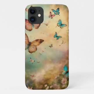 "Elegância Flutuante: capas de iphone com Borbolet