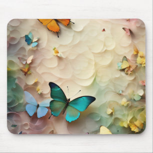 Elegância Flutuante: Mouse Pad Butterfly
