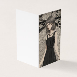 Elegância Gótica Romântica LBD Pequeno Vazio Preto