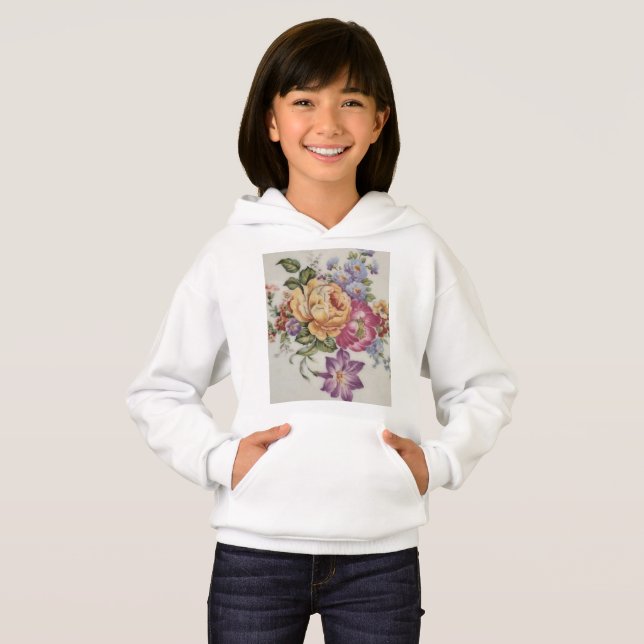 Elegância: Hoodie Inspirado em Porcelana (Frente Completa)