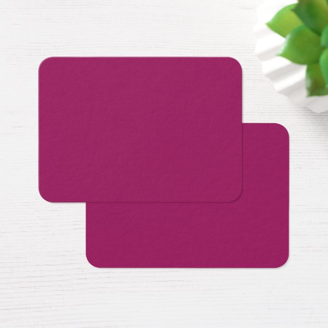 Elegância Magenta Ousada | Cartões de Perfil Premi (Mesa)