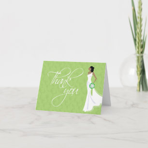 Elegância Moderna Agradecimento de Chá de Noiva