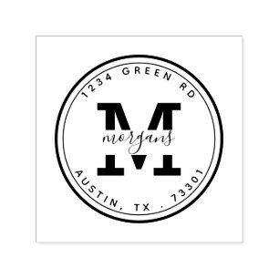 Elegância Moderna Carimbo de borracha autopicant