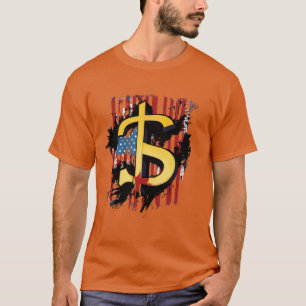 Elegância monetária: camiseta Design de dólar"