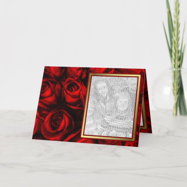 Elegância Rosa Vermelha - Modelo (Frente)