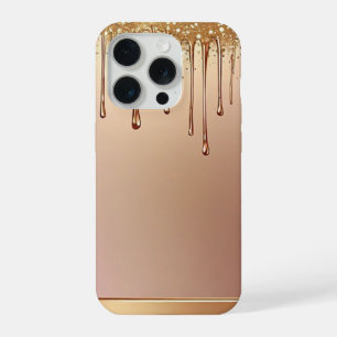 ✨ Elegância Rose Goldr Drip sobre Gl Metálico Dour